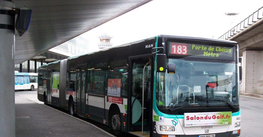 Ночной автобус из аэропорта Орли в Париж